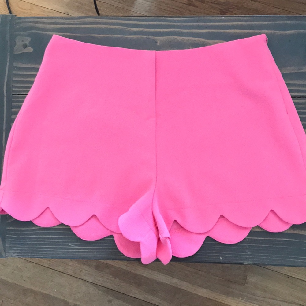 Hot pink shorts